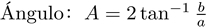 Fórmula del ángulo de rombo