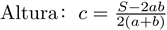 Fórmula para la longitud de un lado del ortoedro dada el área de superficie