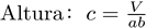 Fórmula para la longitud de un lado del volumen dado ortoedro